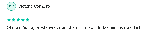 Relato público de paciente sobre o atendimento médico da Virtus